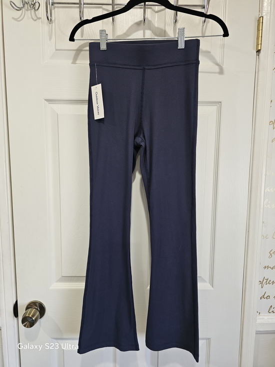 Outdoor Voices Pants - Outdoor Voices Superform Ribbed Dark Navy Flare Yoga Pants XS